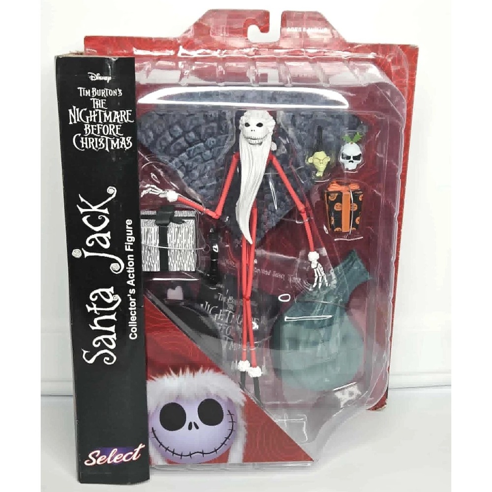 Disney Select Nightmare Before Christmas Santa Jack Collector's Action‎ Figure